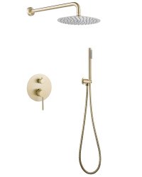 Душевая система Abber Emotion AF8818G, матовое золото