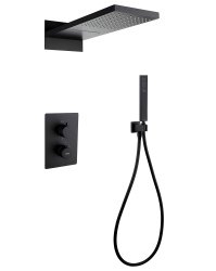 Душевая система Abber Weiss Insel AF8052B, черная матовая