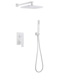 Душевая система Abber Weiss Insel AF8018FW, белая матовая