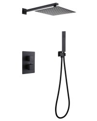 Душевая система Abber Weiss Daheim AF8251B, черная матовая