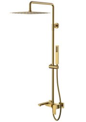 Душевая система Boheme Qubic 478-BR с изливом, бронза