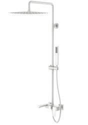 Душевая система Boheme Qubic 478-MW с изливом, белая матовая