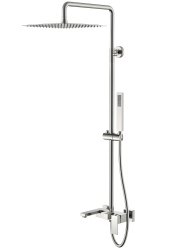 Душевая система Boheme Qubic 478-NB с изливом, никель