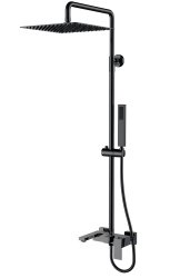 Душевая система Boheme Qubic 478-SGM с изливом, оружейная сталь