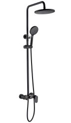 Душевая система Boheme Spectre 458-B с изливом, черная матовая