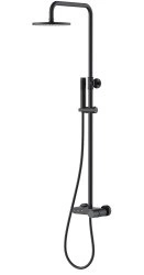 Душевая система Boheme Stick 128-BB с изливом, черная матовая