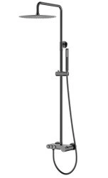 Душевая система Boheme Stick 128-GM с изливом, оружейная сталь