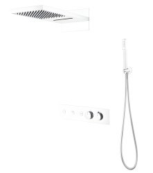 Душевая система Boheme Fusion 131-MW, белая матовая