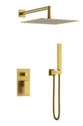 Душевая система Boheme Qubic 474-3-BR, бронза