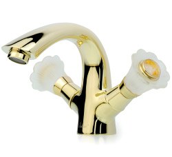 Смеситель для раковины Boheme Camelia 291, золото
