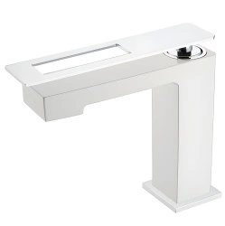 Смеситель для раковины Boheme Q 141-WCR, белый матовый