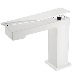 Смеситель для раковины Boheme Q 141-WCR.2, белый матовый