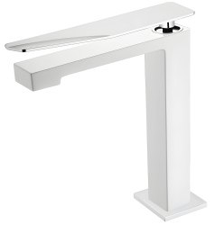Смеситель для раковины Boheme Q 142-WCR.2, белый матовый