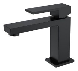 Смеситель для раковины Boheme Qubic 471-B, черный матовый