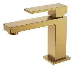 Смеситель для раковины Boheme Qubic 471-BR, бронза
