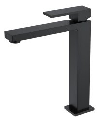 Смеситель для раковины Boheme Qubic 472-B, черный матовый