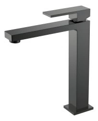 Смеситель для раковины Boheme Qubic 472-SGM, оружейная сталь