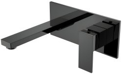 Смеситель для раковины Boheme Qubic 475-SGM, оружейная сталь