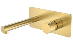 Смеситель для раковины Boheme Stick 125-MG, матовое золото