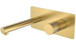 Смеситель для раковины Boheme Stick 125-MG.2, матовое золото