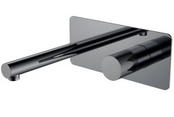 Смеситель для раковины Boheme Stick 125-SGM.2, оружейная сталь