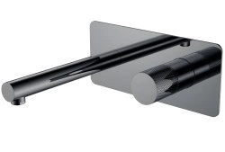 Смеситель для раковины Boheme Stick 125-SGM.2, оружейная сталь