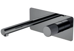Смеситель для раковины Boheme Stick 125-SGM.3, оружейная сталь