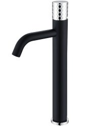 Смеситель для раковины Boheme Stick 122-BCR, черный матовый