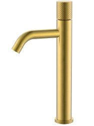 Смеситель для раковины Boheme Stick 122-MG.2, матовое золото