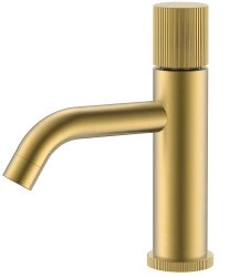 Смеситель для раковины Boheme Stick 121-MG.3, матовое золото