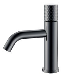 Смеситель для раковины Boheme Stick 121-SGM, оружейная сталь