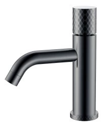 Смеситель для раковины Boheme Stick 121-SGM, оружейная сталь