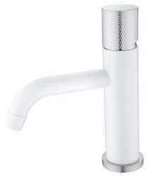 Смеситель для раковины Boheme Stick 121-WCR.2, белый матовый
