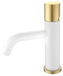 Смеситель для раковины Boheme Stick 121-WG.2, белый матовый