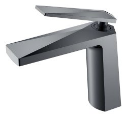 Смеситель для раковины Boheme Venturo 371-SGM, оружейная сталь