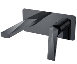 Смеситель для раковины Boheme Venturo 375-SGM, оружейная сталь