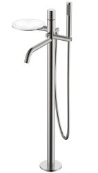 Напольный смеситель для ванны Boheme Stick 129-NB, никель