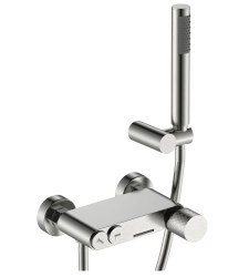 Смеситель для ванны с душем Boheme Stick 123-NB, никель