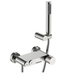 Смеситель для ванны с душем Boheme Stick 123-NB, никель