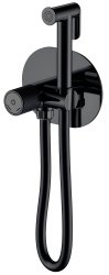 Гигиенический душ Boheme Tech 157-B со смесителем, черная матовая