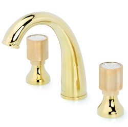 Смеситель для раковины Boheme Royal Cristal 297, золото