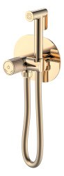 Гигиенический душ Boheme Tech 157-G со смесителем, золото
