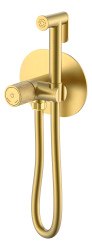 Гигиенический душ Boheme Tech 157-MG со смесителем, матовое золото