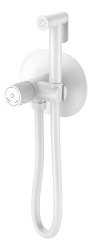 Гигиенический душ Boheme Tech 157-MW со смесителем, белая матовая