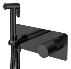 Гигиенический душ Boheme Stick 127-BB.2 со смесителем, черный матовый