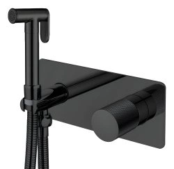 Гигиенический душ Boheme Stick 127-BB.2 со смесителем, черный матовый