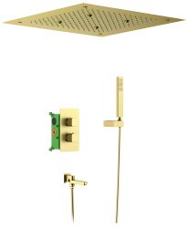 Душевая система Timo Petruma SX-5019/17SM с изливом, матовое золото