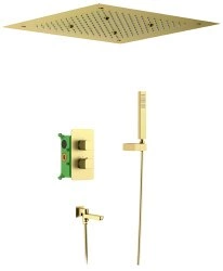 Душевая система Timo Petruma SX-5019/17SM с изливом, матовое золото