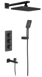 Душевая система Timo Petruma SX-5149/03SM, черная матовая