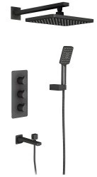 Душевая система Timo Petruma SX-5149/03SM, черная матовая